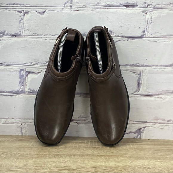 Clarks Lea Kittredge Brown Leather Buckle Ankle Boots - Picture 5 of 8